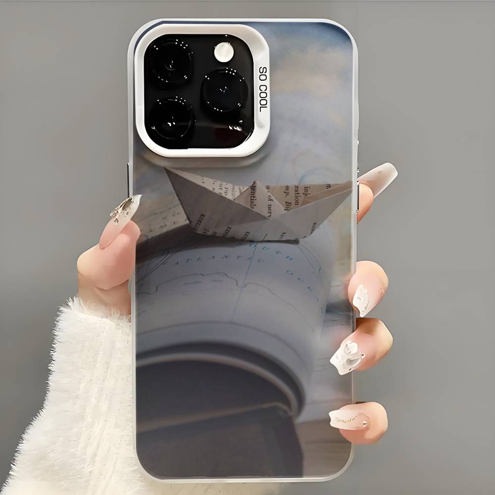 Sailing Boat Phone Case Phone Case For iPhone 14 16 15 11 12 13 Pro Max Mini Plus Shockproof Cover
