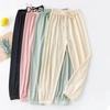 Детские штаны, летние детские штаны из ледяного шелка с защитой от комаров, тонкие корейские повседневные штаны для мальчиков и девочек
