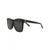 Gucci Square Frame Acetate Sunglasses Black Black Grey