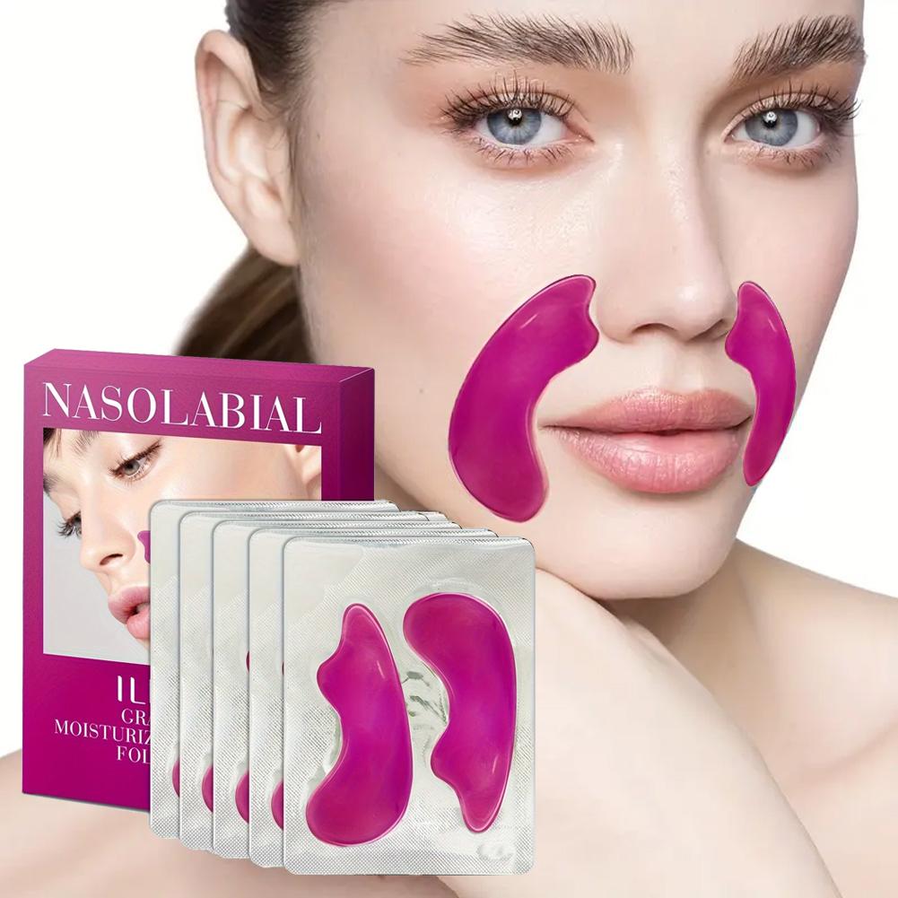 1/3/5 Pairs Hyaluronic Acid Collagen Lifting Stickers Tighten, Moisturize Wrinkled Skin, Reduce Fine Lines, and Plump Up Facial Corners Skin Care