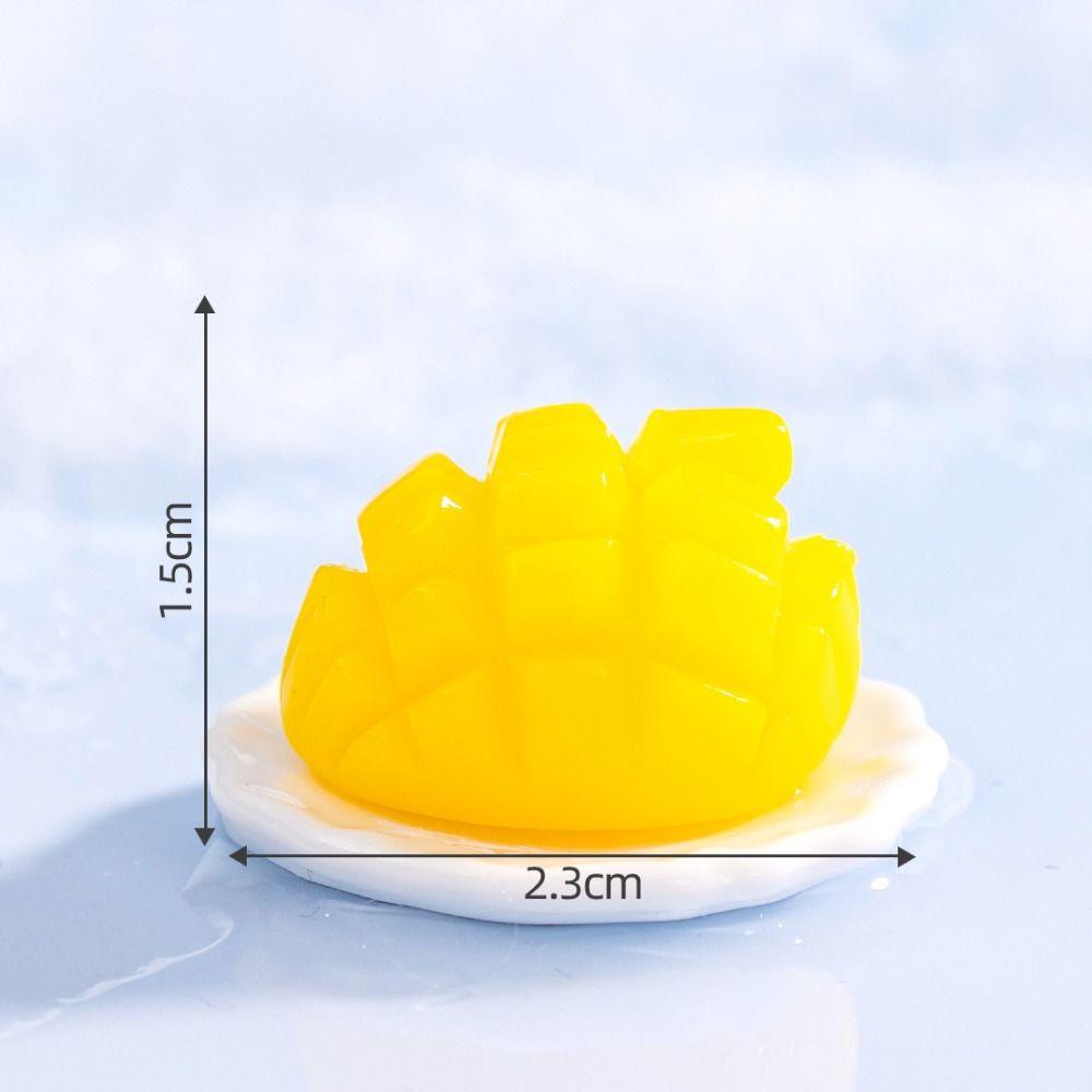 Cute Simulation Fruit Figurines 3D Mini Fruit Figurines Miniatures Handicrafts DIY Decorations Fake Fruits Window Display
