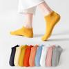 Женские летние тонкие хлопковые носки-следки против скольжения, дезодорирующие, впитывающие пот, дышащие, с пяткой