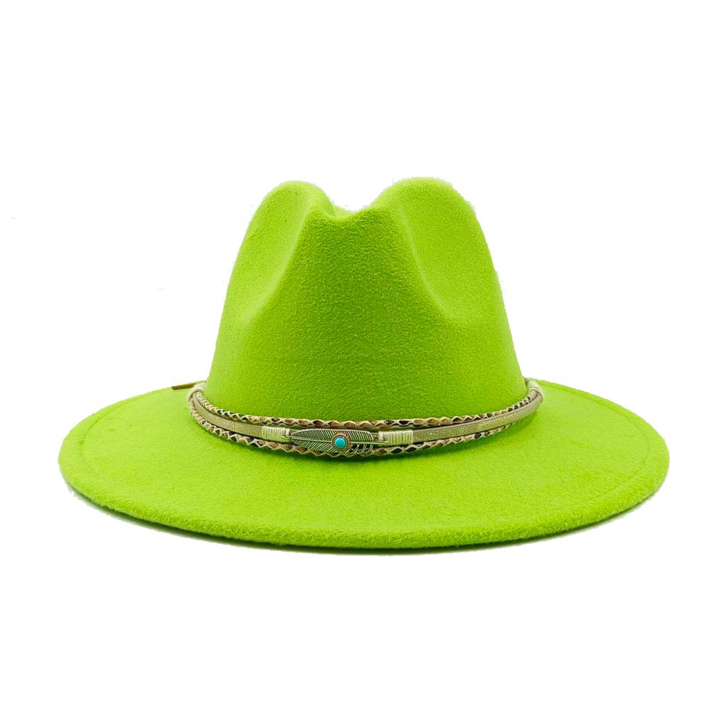Fedora Autumn and Winter New Leaf Accessories Men's Gentlemen Women's Church Hat Wide Brimmed Jazz Hat Sombrero Hombre