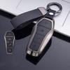 Leather Car Key Case Cover Remote Fob Holder Metal Keychain for BYD Song Plus Atto 3 Han EV Tang DM Qin Seal Dolphin Accessories