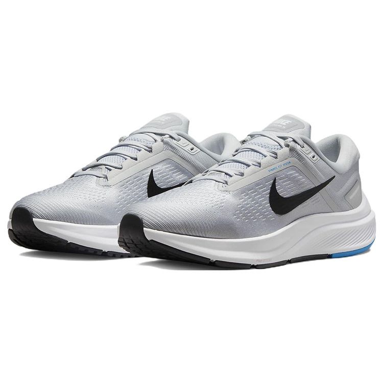 Nike Air Zoom Structure 24 Pure Platinum Light Photo Blue Мужские кроссовки Серый Белый Черный DA8535-004