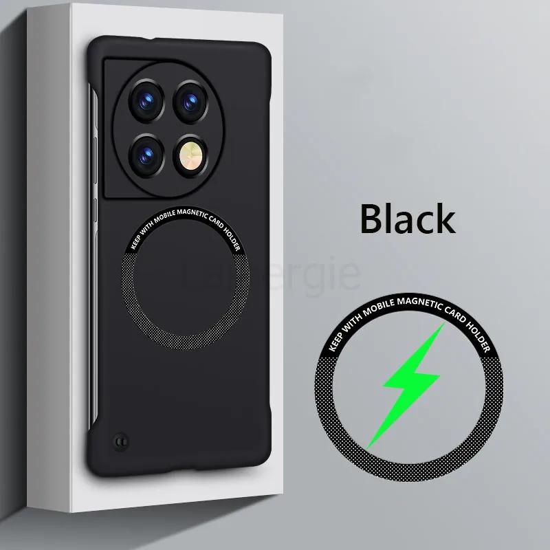 Безрамочный Магнитный Чехол Тонкий Для Magsafe Для OnePlus 9 10 Pro 11 10T 11R ACE Pro 2V 5G Беспроводная Зарядка Жесткая Задняя Крышка
