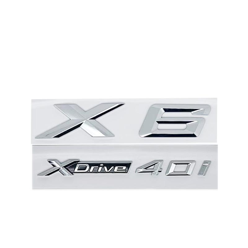 3D ABS Буквенные Шильдики для Эмблемы Багажника подходят для моделей BMW X6 E71 F16 E72 G06, а также XDRIVE 30d 28i 30i 35i 50i