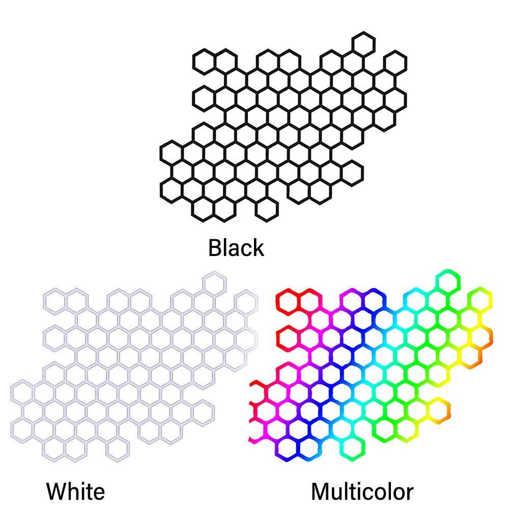 Dust-proof Bumper Helmet Ornament Motorcycle Decorative Sticker Reflection Honeycomb Decals