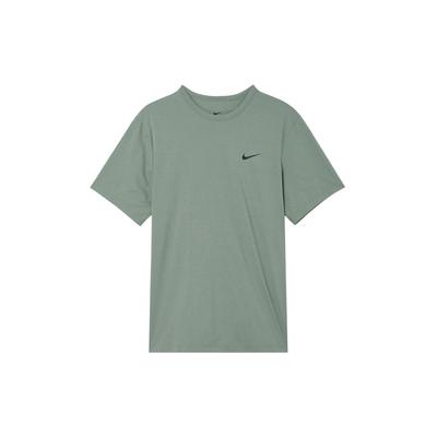 Футболка мужская Dri-Fit Hyverse однотонная мягкая быстросохнущая с коротким рукавом Топы Темно-грязно-серый Черный DV9840053