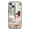 Мультяшная Девочка Чехол для Телефона Cover для iPhone 17 16 15 14 13 12 Pro Max 11 Pro Max 17 AIR Plus Ударопрочный Мягкий ТПУ Корпус Fundas Capas
