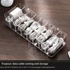 1pc Clear Plastic Cable Organizer Box, Dust-Free Desktop Storage for Cables and Accessories, Durable Material, Easy To Use