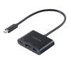ELECOM Док-станция для смартфона, зарядка, 4K, данные, черный, DST-W11, USB-C станция, 3-в-1, PD100W, USB-A (7,5 Вт Питание, Поддержка), HDMI, Поддержка, Высокоскоростной