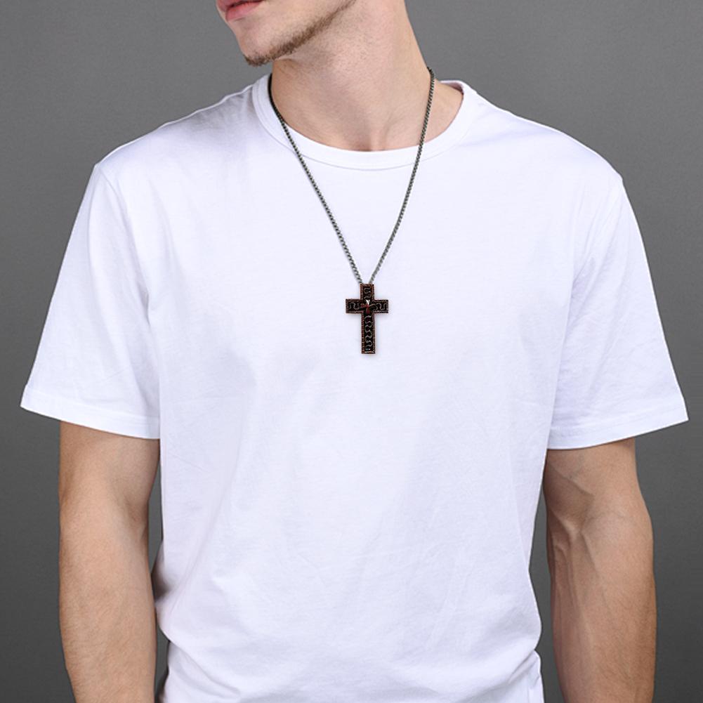 Ожерелье с крестом и секретным отсеком, Ожерелье с подвеской в виде старинного креста, Готическая панк хип-хоп мода, Уникальные украшения со скрытым хранилищем