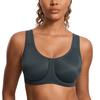 Sports No Large Size Fitness Molded Melanite F75 [SYROKAN] Women's Bra, Bounce, Underwired, Bra, Wear, Cup, Plain,