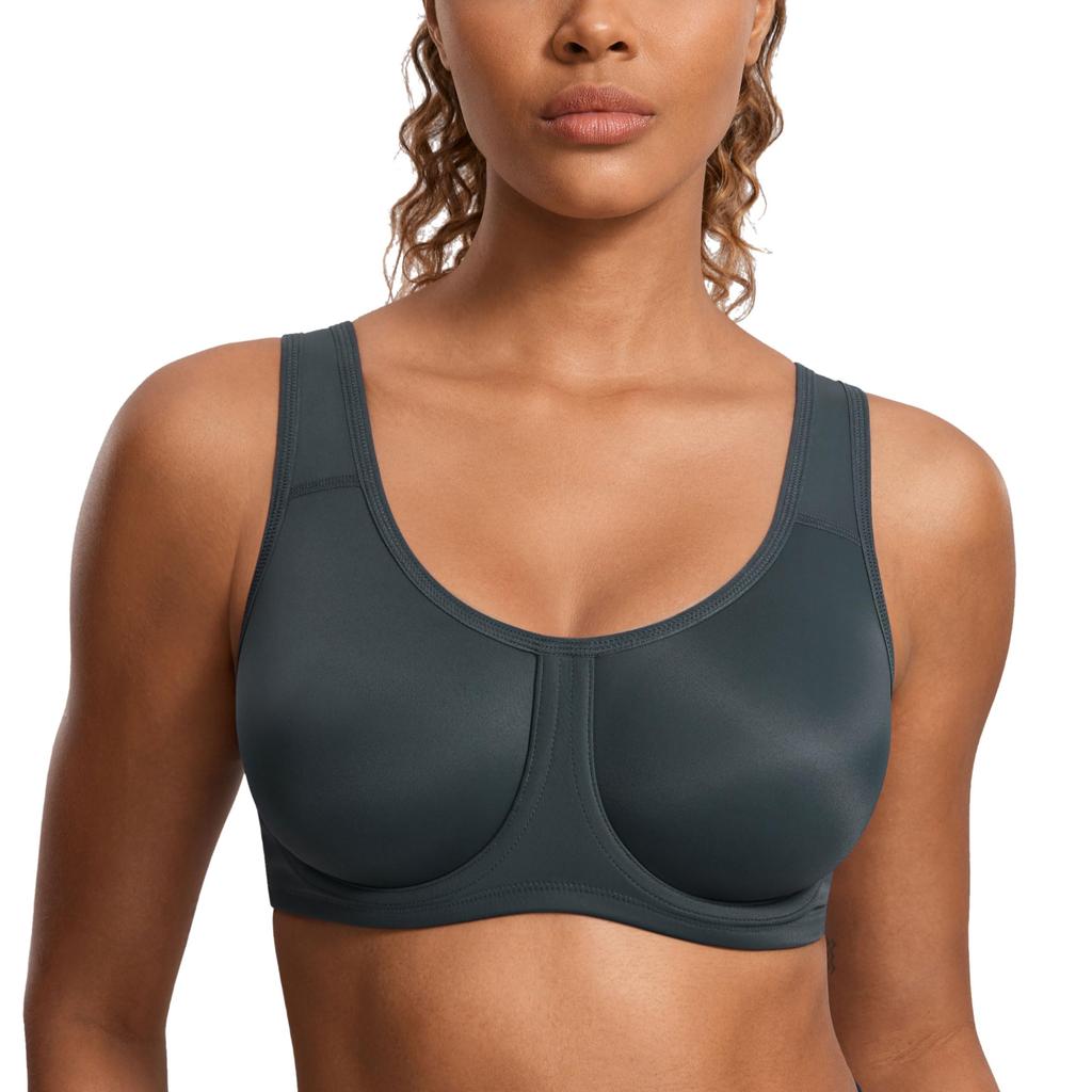 Sports No Large Size Fitness Molded Melanite F75 [SYROKAN] Women's Bra, Bounce, Underwired, Bra, Wear, Cup, Plain,