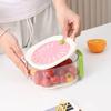 Fruit Drainer Basket -Hidden Folding Handle Drain Switch Expandable 2-In-1 Dust-Proof Thickened Dewatering Dishwashing Basket