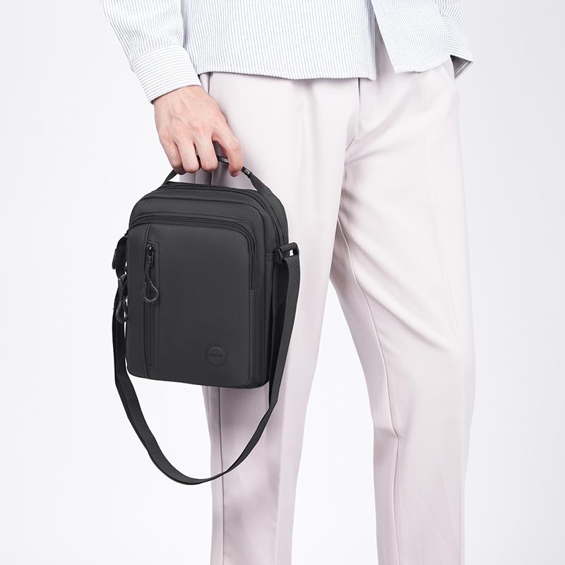 Мужская наплечная сумка большой вместимости для улицы и поездок, водоотталкивающая деловая сумка-тоут для мобильного телефона