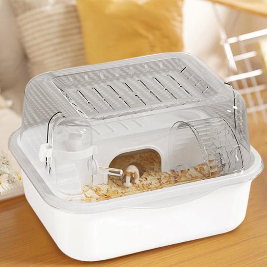 Клетка для хомяка, домик для мелких животных, большая вместимость, прозрачный дизайн, песчанки, грызуны, клетка для мелких животных, игровой домик