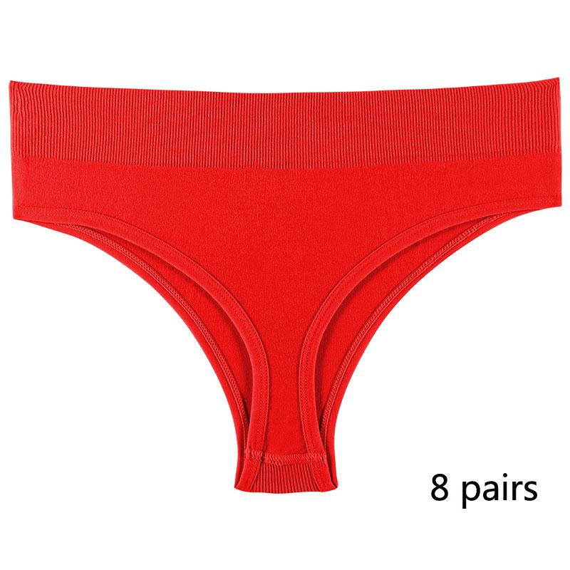 Спортивное нижнее белье для девочек, бесшовные сексуальные невидимые трусики со средней талией для девочек, однотонные удобные спортивные трусики с надписью «T» для женщин