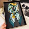 NEW Flower Silk Square Scarf Women Satin Shawl Wrap Hijab Female Hair Band Wrist Luxury Headkerchief 70*70cm Echarpe Bandana