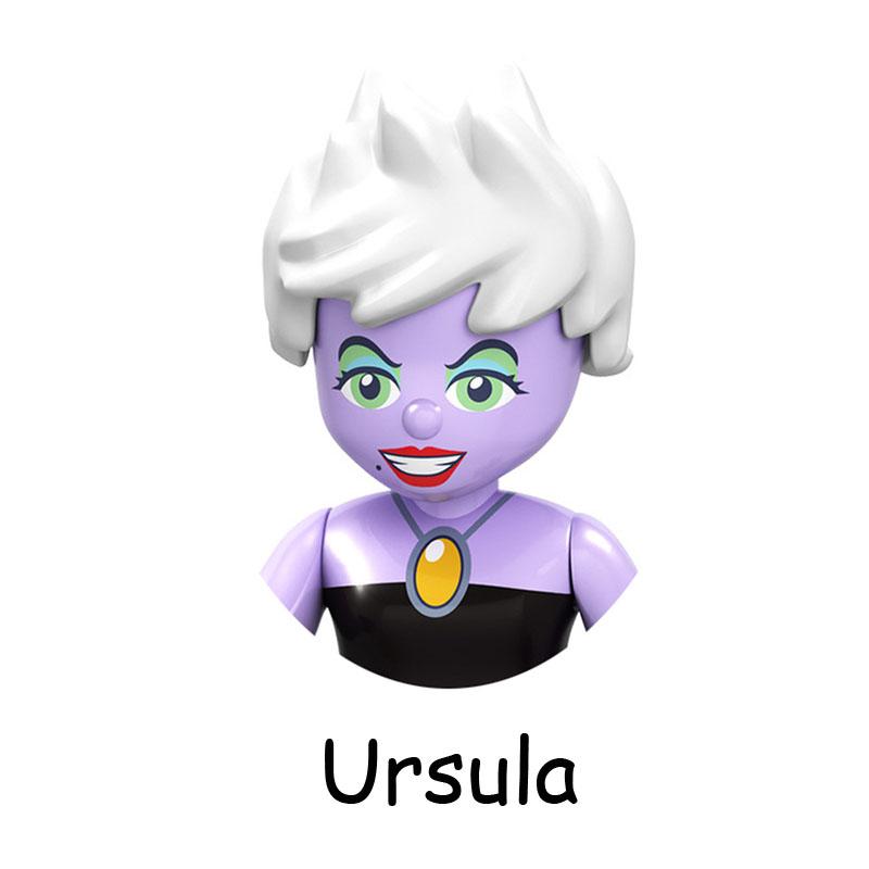 Нетоксичные сказочные принцессы дети Белль Чудовище Золушка Анна Оливия Модель Фигурка Блоки Конструктор Строительные Кирпичики Игрушки Для Детей