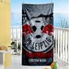 Rb Leipzig Customized Name Beach Towel Super Soft Microfiber Quickdry Fabric