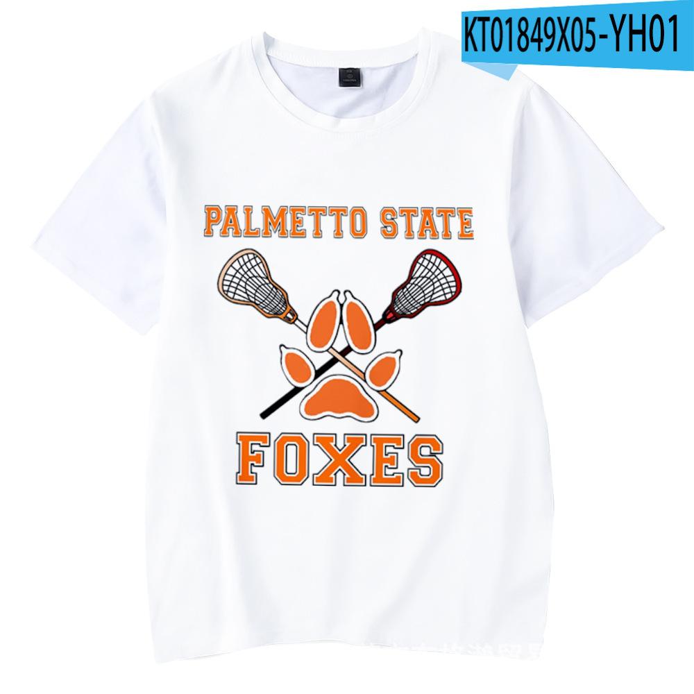 The Foxhole Court Palmetto State Foxes 3D T Shirt Unisex Summer Short Sleeve Funny Tshirt Graphic Tee Streetwear Lacrosse Jersey