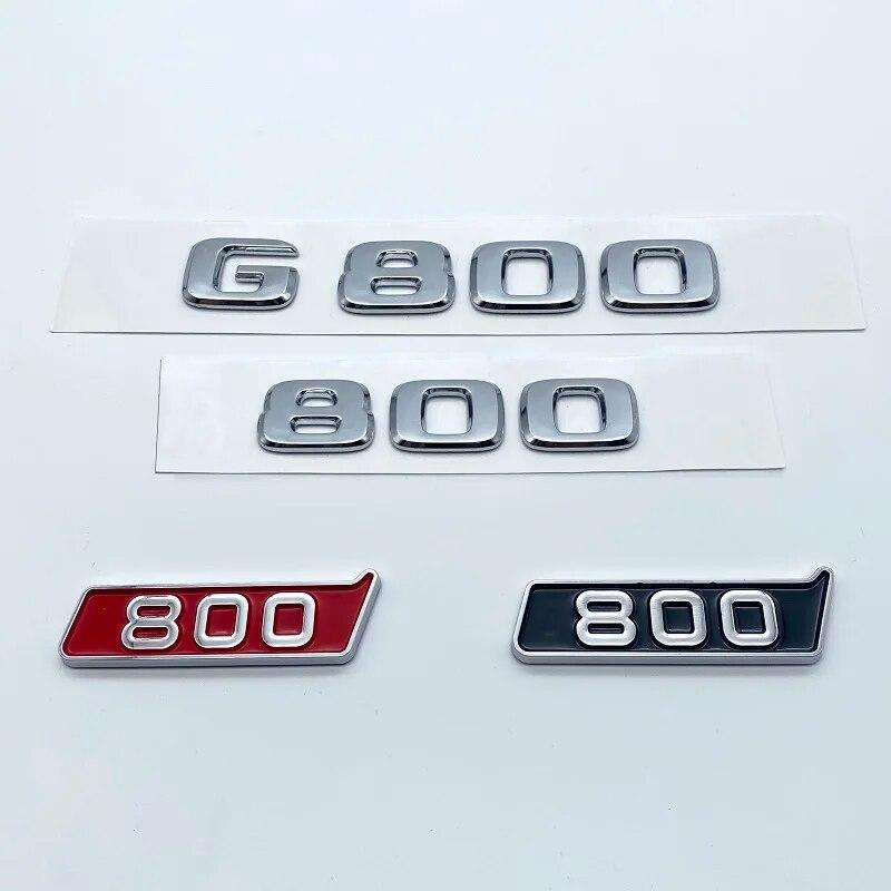 3D ABS черный, серебристый буквы G800 800 BITURBO эмблема для Mercedes Benz Brabus G автомобильное крыло багажника сзади W464 наклейка с логотипом
