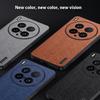 For vivo X200 Ultra 5G Case Wood Texture PU Leather Coated PC TPU Phone Cover