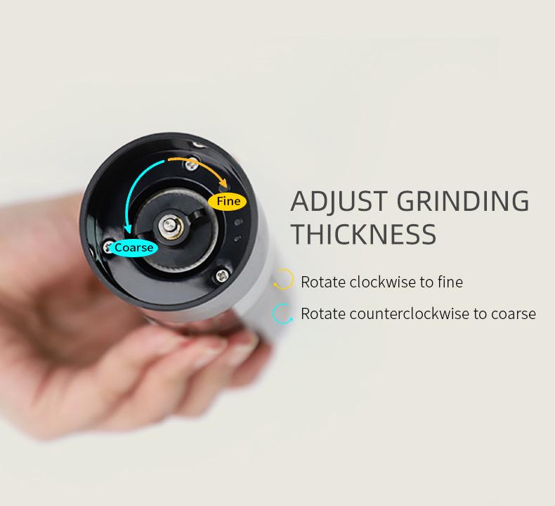 Electric Pepper and Sea Salt Grinder Bottle