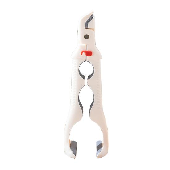 Зажим для посуды против ожогов 3-в-1 Многофункциональный захват для горячих тарелок, зажим для тарелок, открывалка для бутылок, термостойкий силиконовый кухонный инструмент с нескользящей ручкой