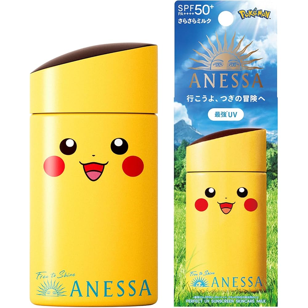 Anessa Perfect UV Skin Care Milk Пикачу Лимитированная серия 60 мл Фруктово-цветочный аромат