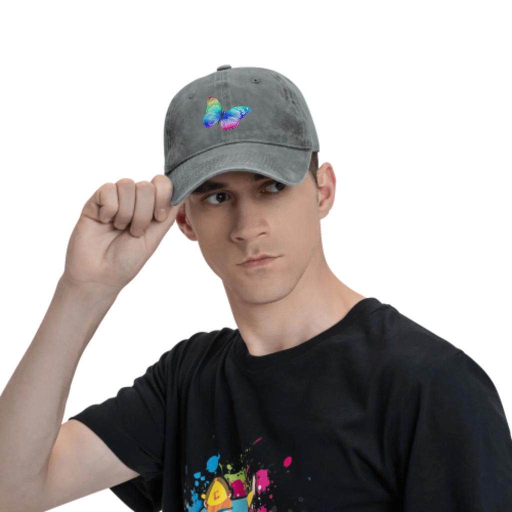 Butterfly Summer Classic Fashion Men Trucker Hat Cotton Breathable Women Cowboy Cap Outdoor Leisure Basketball Caps