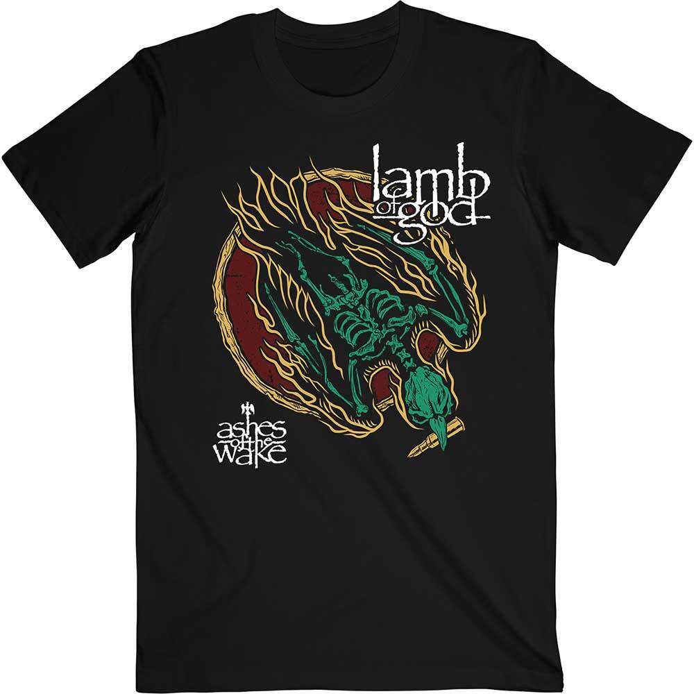 Lamb Of God T-Shirt Ashes Of The Wake Band New Black Official