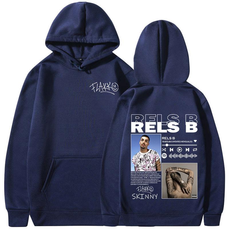 Rels B Skinny Flakk Худи с графическим принтом Мерч Худи Мужская Женская Одежда Мода Хип-Хоп Толстовки Оверсайз Худи с Длинным Рукавом Топы