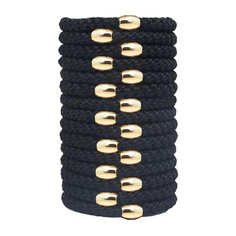 Резинки для волос для женщин, резинки для волос для густых волос, прочные эластичные резинки для хвостиков, не скользят, не повреждаются, не сминаются