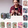 Прямоугольный двухслойный чехол для крючков для вязания 17,5x14 см Сумка для швейного набора Сумка для хранения спиц для вязания DIY