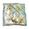 70x70cm Nylon Square Scarf Women Vintage Print Lightweight Accessory Office Casual Hair Styling