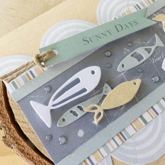 Рыба металлические штампы DIY скрапбук тиснение бумажные карты изготовление декора трафарет