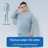 Men's Plus Size Cotton Modal Thermal Underwear Set - Thin Autumn/Winter Top and Bottoms