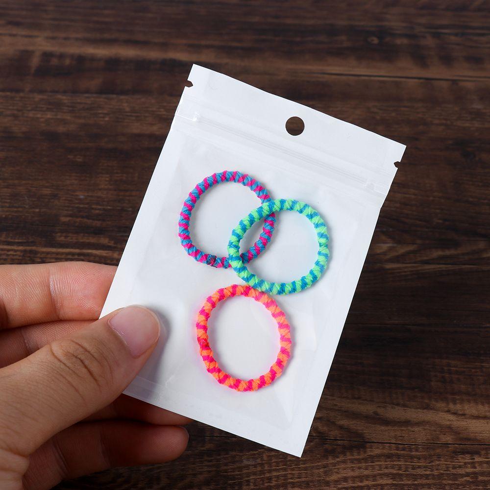 100 шт. Розничная упаковка Самоклеящаяся застежка-молния Упаковочный мешок для хранения Отверстие для подвешивания