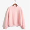 Cross-Border Solid Color Half-High Neck Sweatshirt – Custom Image Option Available