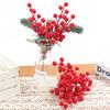5/10Pcs Chritsmas Decoration Red Artificial Berry Chritsmas Tree Ornaments for Home Decor Navidad New Year 2025 Decor Accessory