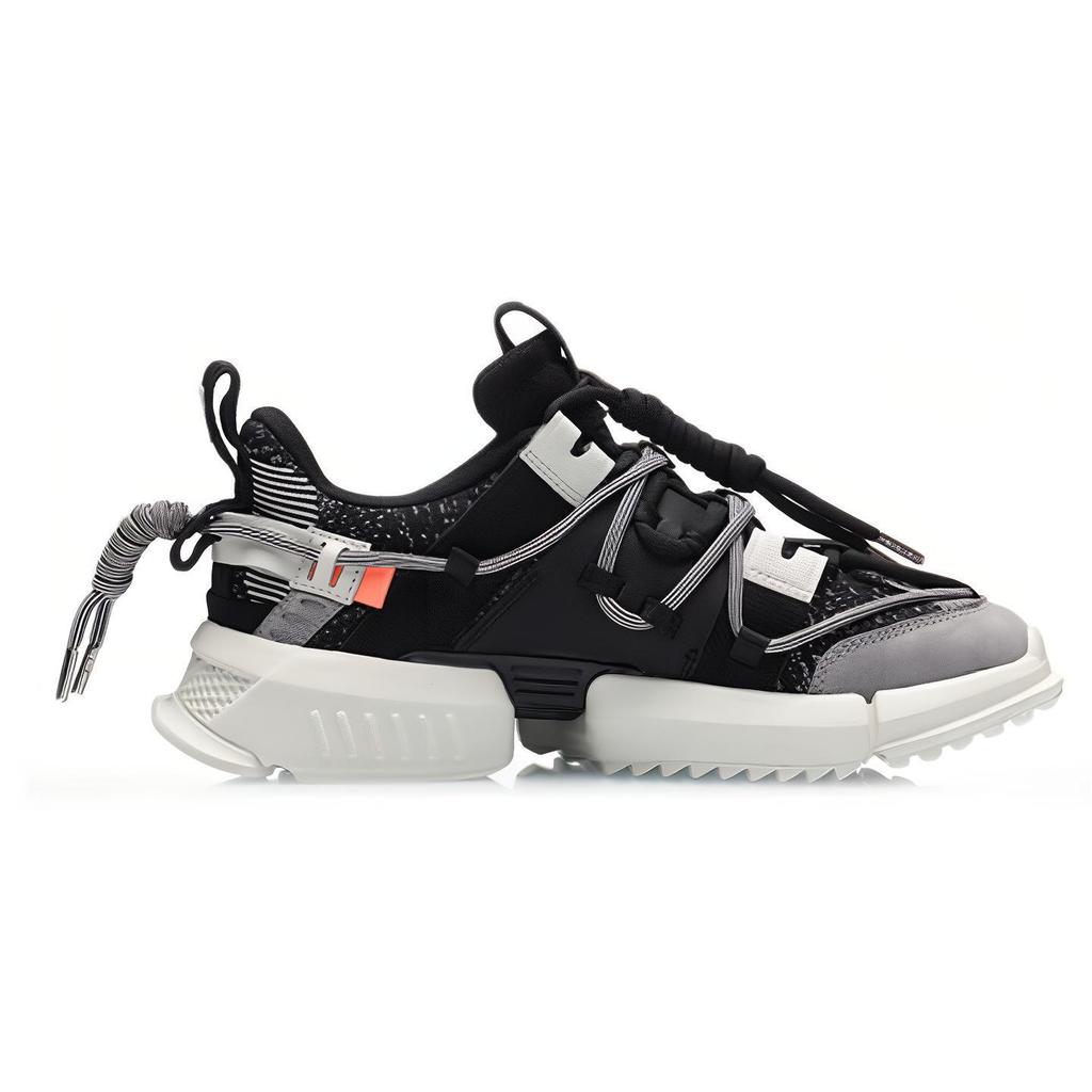 Кроссовки Li Ning Chunky Женские Низкие Черно-Белые AGLP088-3