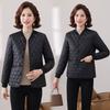 Winter New Light and Short Cotton-padded Mother Loose Collarless Cotton-padded Jacket Casual Rhombus Jacket Cotton-padded Jacket