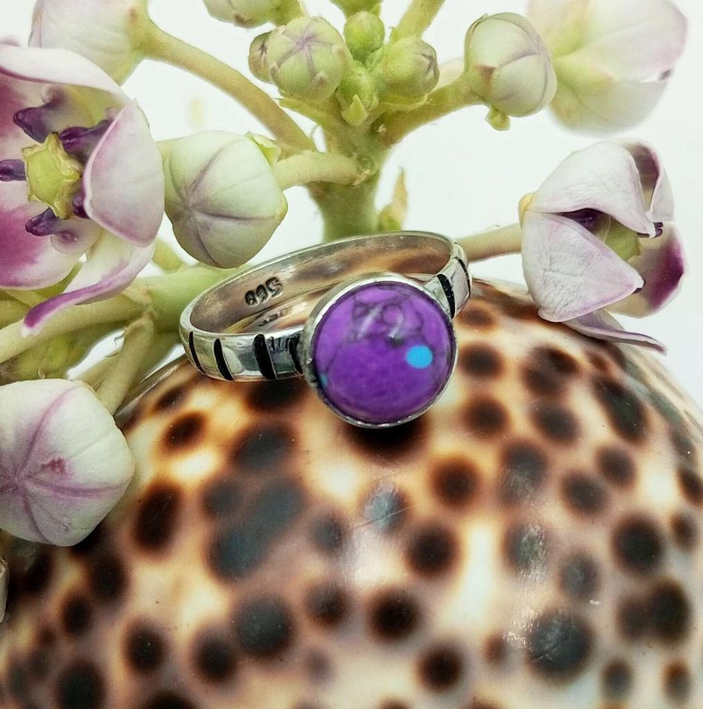 Ювелирное кольцо с бирюзовым драгоценным камнем из стерлингового серебра 925 пробы PQY-IJ5929