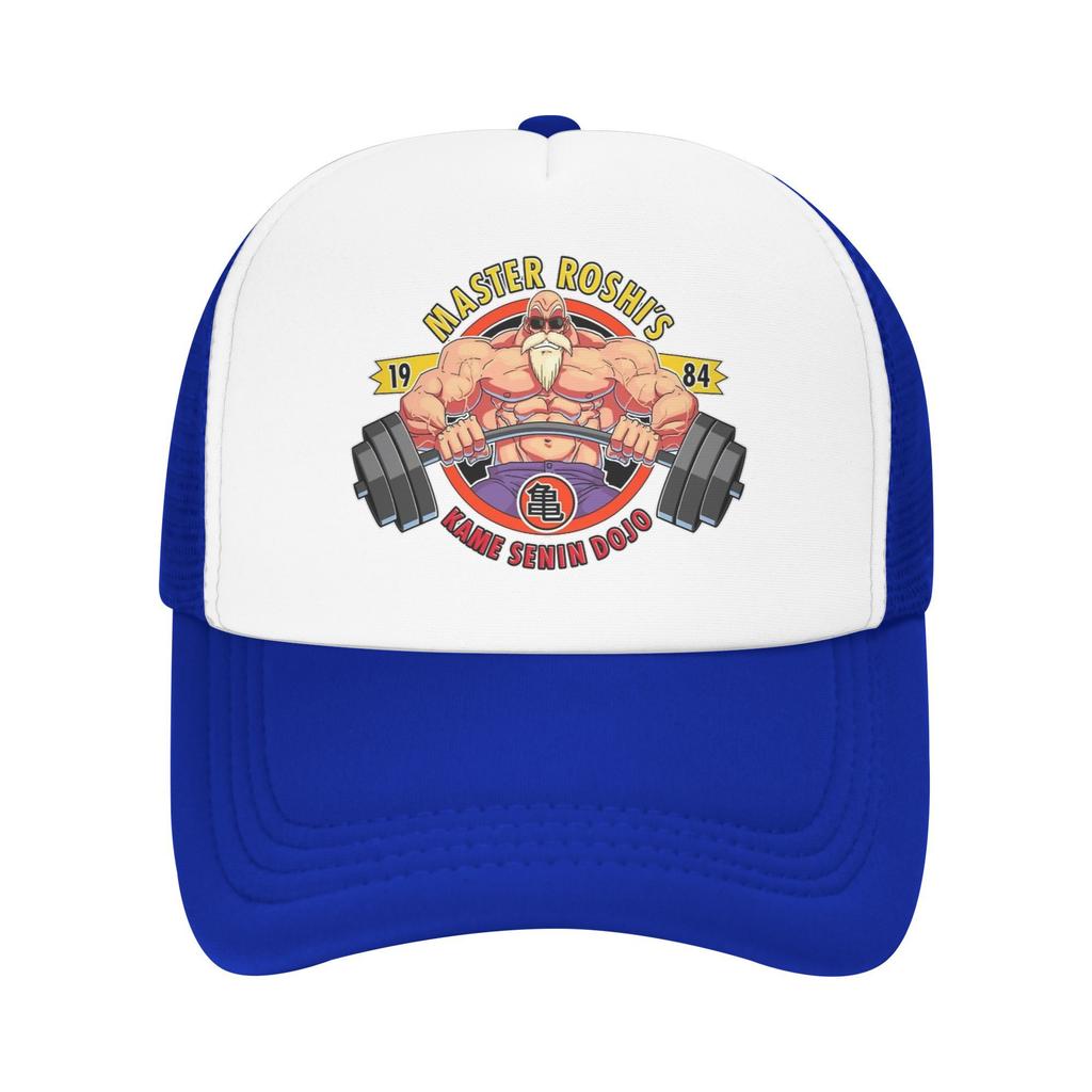 DragonBall Master Roshi Foam Trucker Hat Women Men Summer Breathable Mesh Snapback Cap Vintage Sun Cap Adjustbale