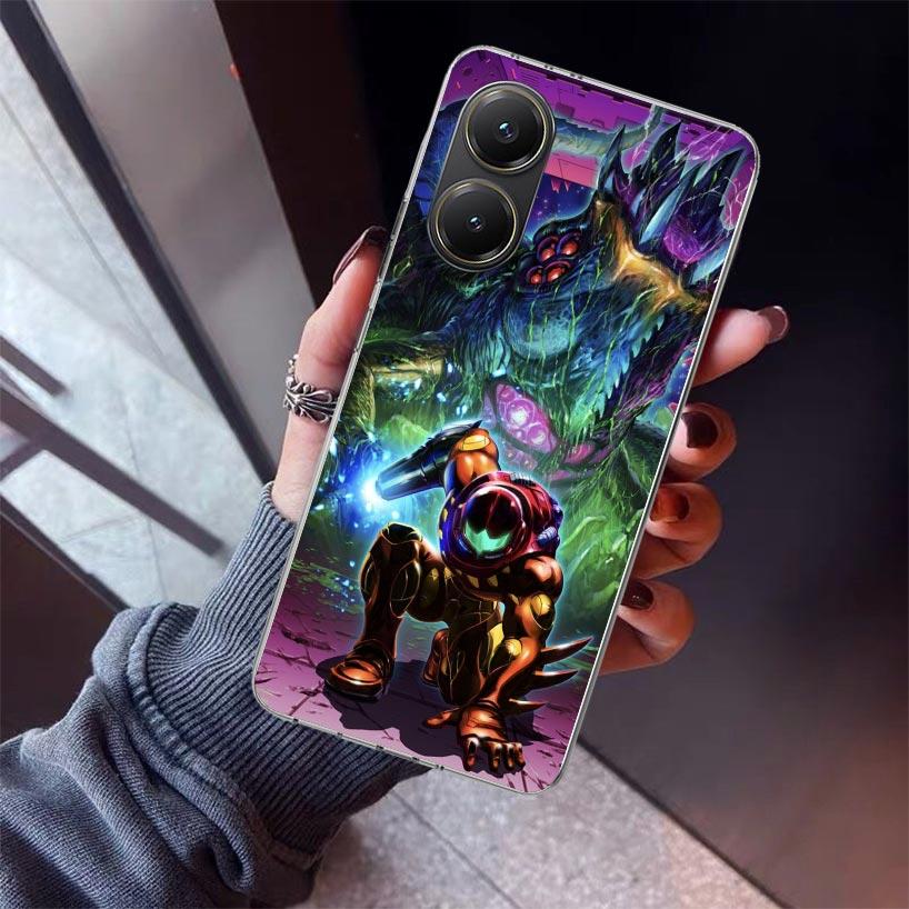 Game M-Metroids Phone Case For Xiaomi Poco X7 X6 X5 Pro F7 Ultra Redmi 15C 15 13 13C 12 12C 10 10A 10C 9 9A 9C 9T Shell Poco X7