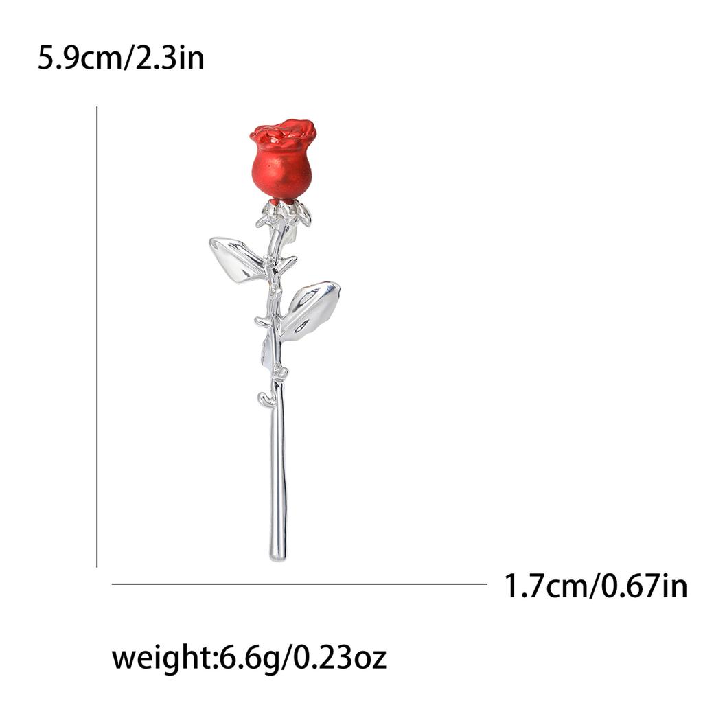 Простая мода темперамент роза ювелирные изделия тренд брошь женская одежда аксессуары брошь булавка кнопка