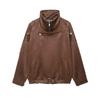 Kaslead New Women clothes Western Style Versitile Fashion Zip-up Deerskin Velvet Jacket